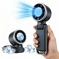 2026 Upgraded Cordless Handheld Cooling Fan - Mini Portable Foldable Fan with 100 Adjustable Levels, Batteries Included, for Travel, Desk Use, Outdoor Gadgets Cool Gadgets