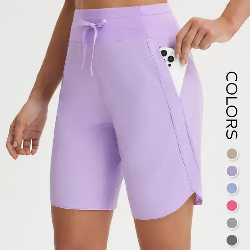 BALEAF Women's Bermuda Long Shorts with Pockets 9" High Waisted Quick Dry Athletic Knee Length Shorts Lightweight Comfy UPF 50+ Sun Protection Active Shorts for Walking Hiking Gym Travel Outdoor Summer Casual Teacher Daily Wear Multi-Purpose Female su tik