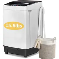Winado 35.27lb Full-Automatic Compact Washing Machine & Spin Dryer Combo - 15.6LBS Capacity, Stainless Steel Drum, 10 Wash Programs, 8 Water Level Selections, 260W Energy Efficient, Drain Pump, Fine Workmanship for Small Spaces (Apartment), Plastic,sohoch