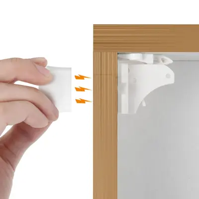 Vmaisi Magnetic Cabinet Locks Baby Proofing with Mom Tested Child Safety Latches Includes Magnet Keys & 2 Reusable Installation Cradles for Kitchen Bathroom Pantry,sohochic