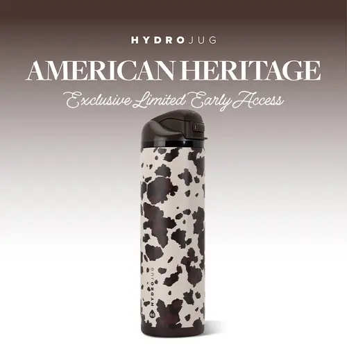 HydroJug Ease2o Water Bottle with Straw & Chug Lid, Stainless Steel, Vented Cap to Help Reduce Pressure, Water-Level Window, Cup Holder Friendly, Non-Slip Base Tumbler