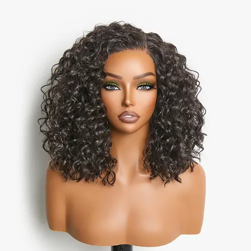 [New Arrival] Frodio Veralux™ Blend Human Hair Curly T-Part Lace Wig Pre-Cut Lace | Glueless, Natural Hairline, Fluffy Curls, Ready to Wear #summervibes#SohoChic