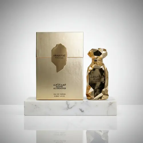 Arabiyat Prestige Mahd Al Dhahab Unisex Eau de Parfum Spray (2 – 3.9 Fl Oz) - Amber Vanilla, Gourmand Vanilla, Red Fruits, Citrus, Sandalwood Warmth, Flamboyant Youth Scent, Amber Vanilla Fragrance