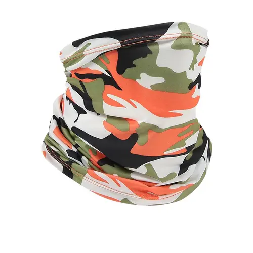Neleus Adult Camouflage Neck Gaiter Bandana - Ice Silk Quick-Dry Breathable UV Protection Face Cover, One Size Flexible Fit Moves With You, Modern Red Camo Adds Street Edge (TikTok Shop Back to School)