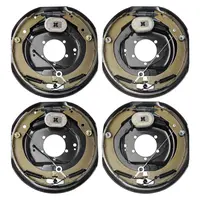 【toolupgrade】VEVOR Electric Trailer Brake Assembly, 12" x 2", 2 Pairs Self-Adjusting Electric Brakes Kit for 7000 lbs Axle, 5-Hole Mounting, Backing Plates for Braking System Part Replacement (2 Right + 2 Left),car accessories
