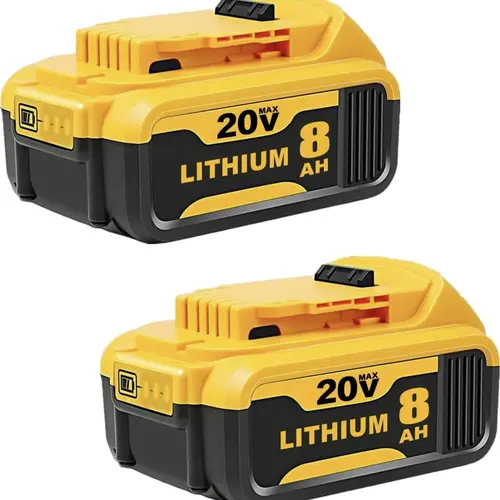 NiuWork 20V MAX 8000mAh Lithium‑Ion Replacement Battery, 4‑Pack High Capacity Battery Compatible with 20V MAX Cordless Power Tools, Fit for DCB204 DCB206 Series
