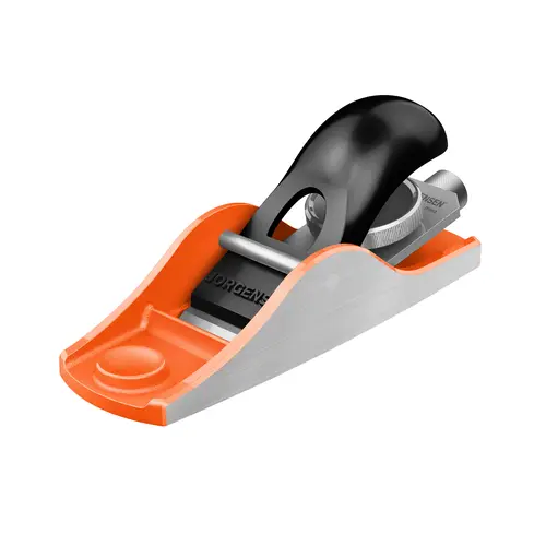 #toolupgrade JORGENSEN No.102 Wood Planer, Hand Planer for Woodworking, Low Angle Block Plane, Small Hand Plane for Detail Trimming, Wood Planing, Craft - Professional Ductile Iron Body, Adjustable Cutting Depth