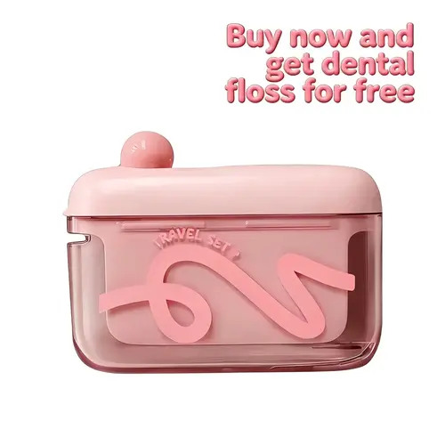 Automatic Pop-Up Plastic Storage Box - 1-Button Press Popup Pick Drawer, Compact Desktop Home Organizer, Portable Bathroom Accessory, 1 Unit Includes Floss, No Extra Refill Lid Needed