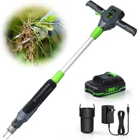 Cordless Portable Electric Weed Puller Tool, 21V 2.0Ah Batteries with Charger, 3-Claw Steel Head with Head Cover, Ergonomic Handle, Garden Weed Removal Tool, Ideal Gift for Garden Enthusiasts, Lawn Gardens,toolupgrade