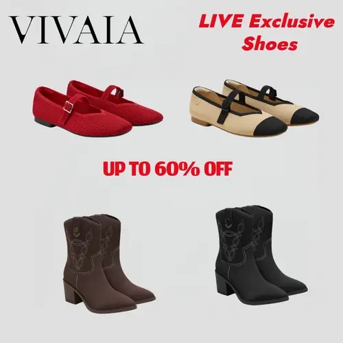 VIVAIA LIVE Exclusive Margot Mary Janes & Boots - Women's Footwear, Livestream-Only, TikTok Shop Back to School,back to school haul,sohochic