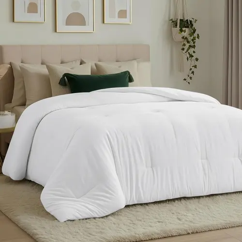 Utopia Bedding Down Alternative Comforter - All Season Duvet Insert with Corner Tabs, Breathable Microfiber Bedding, Microfiber Shell, Smooth Fabric, Machine Washable