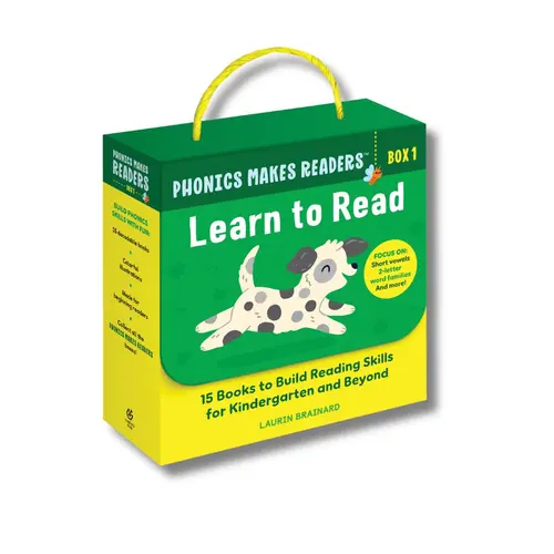 Phonics Makes Readers: Learn to Read Box 1: 15 Books to Build Reading Skills for Kindergarten and Beyond by Laurin Brainard
