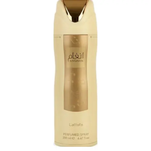 Lattafa Angham Scented Aroma Deodorant - Women's Fragrance Cosmetic for Daily Body Care, 200ml Single Item