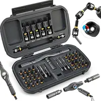 ELEAD 46-in-1 Magnetic Ratchet Screwdriver Set with 38 S2 Alloy Bits, Detachable Handle, Nut Driver & Storage Case, Tools and Gadgets for Adults’ DIY Home Improvement, Bicycle Maintenance,toolupgrade