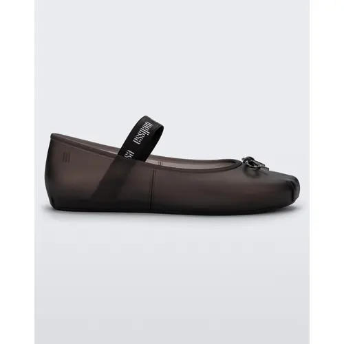 Melissa Sophie Women's Slip-On Cute Ballet Flats Footwear - Lightweight Sole, Ultra-Lightfeel, Flexible, Stylish Casual Wear Walking Shoes for Everyday Comfort (Black) Ballerina Flats Flat Footwear
