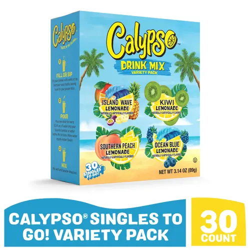 Calypso Sugar-Free 30ct Singles To Go Lemonade Variety Pack, Stick, Drinks