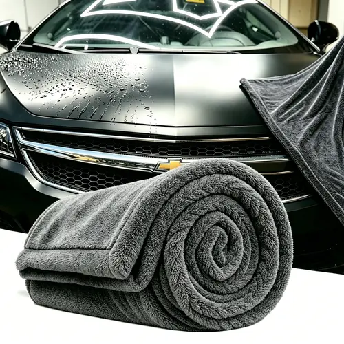 Twisted-Loop Microfiber Car Drying Towel - 1300GSM, Large Size 2ft x 3ft, Streak-Free, Lint-Free, Reusable Car Cleaning Tool, 1-Pass Dry for Truck, SUV, Automotive Detailing Accessory toolupgrade