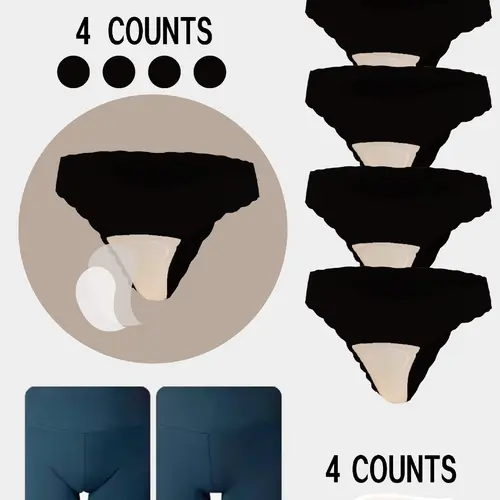 Cameltoe Proof Fitted Seamless Thongs, Invisible Seamless Design, 3-LAYER PROTECTION Women's Leopard Print Thong Panties, Lingerie, Breathable Low Waist Seamless Underwear, Yoga Gym Wear, 4/6 Pack Womenswear
