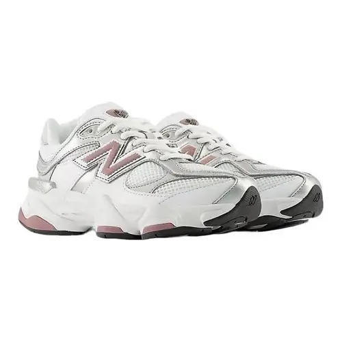 NEW BALANCE 9060 'Metallic Rose White' Women's Athletic Sneakers - Lightweight Casual Lifestyle Shoe, Breathable Mesh Upper, Cushioned Footbed, Back to School Play Footwear, Women's Shoes