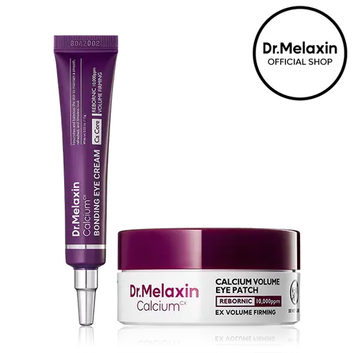 [Dr.Melaxin Official] Calcium Eye Patch & Bonding Eye Cream Bundle – Firming, Anti-Wrinkle K-Beauty Eye Care Set – Puffiness, Wrinkle & Dark Circle Care