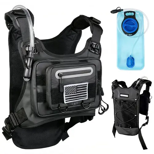 Hydration Vest for Running, Hydration Backpack with 2L Water Bladder, Daypack, Large Capacity & No-Bounce for Hiking Running Cycling Race Marathon Mountain Biking for Women Men