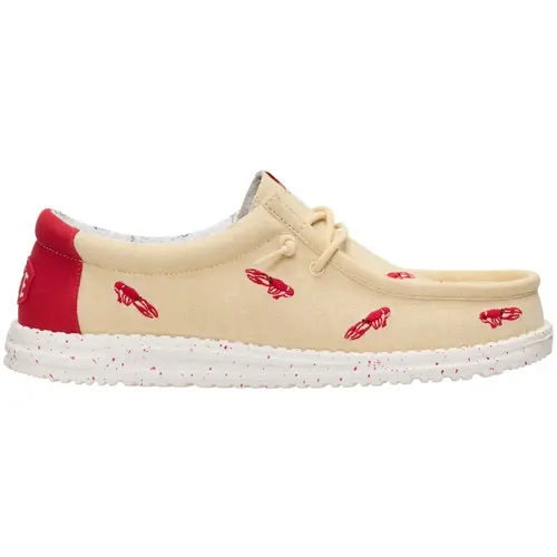 HEYDUDE Wally Embroidered Crawfish - Comfortable Slip on Shoes