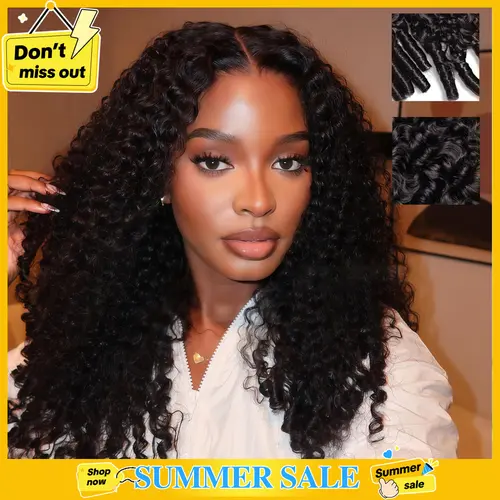 【Lowest price】After Black 13x6 Lace Front Wigs Human Hair Burmese Curly Wig for Black Women 180% Density HD Lace Frontal Human Hair Pre Plucked Human Hair Wigs with Spiral End Natural Color Human Hair Wear for Beginner #tiktokshopstockup #SohoChic