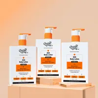 AHA Body Lotion with Niacinamide & Shea Butter - 8fl oz | Deeply Moisturizes | Exfoliates & Evens Out Skin Tone Pack of 3