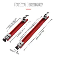Portable Woodworking Miter Gauge Base Plate Adjustable Cutting Machine Guide Ruler 240mm/9.44in 360mm/14.17in for Carpentry Projects toolupgrade
