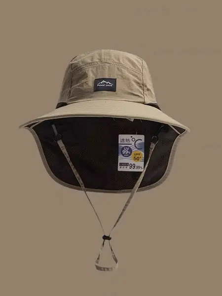 Outdoor Sun Protection Hat - Unisex Summer FishermanHat with Neck Flap | UV-Resistant, Parent-Child Style |Ideal for Camping & Hiking