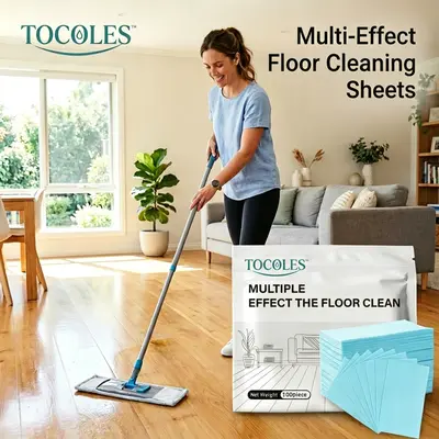 Concentrated Floor Cleaning Tablets Sheets, Mild Scent Household Multipurpose Floor Cleaner with Antibacterial, Deodorization & Polishing for Hardwood, Laminate, Tile Surfaces