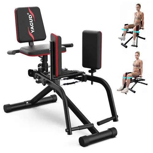 YAGUD 2-in-1 Hip Abductor and Adductor Machine, Inner and Outer Thigh Exercise Equipment, Leg Workout Machine for Home Gym