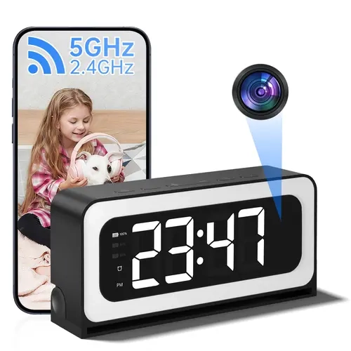 Smart Alarm  Security Camera with Dual-Band WiFi (2.4GHz & 5GHz) | Real-Time Home Security Monitoring System