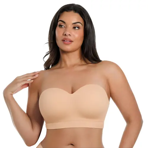 SHAPELLX Bare Essentials AirSlim VersaFit Seamless Strapless Non-slip Wire-free Versatile Bra Back to School