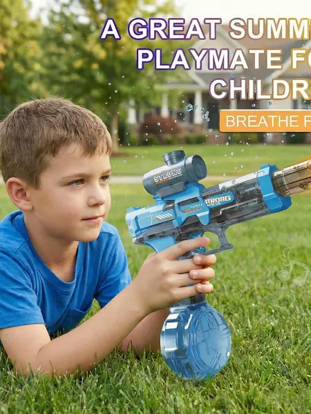 Rechargeable Electric Water Blaster for Children and Adults, Transparent Automatic Squirt Gun with LED Lights and Splash Sound Effects, Long-Range Summer Outdoor Pool & Beach Toy for Boys and Girls