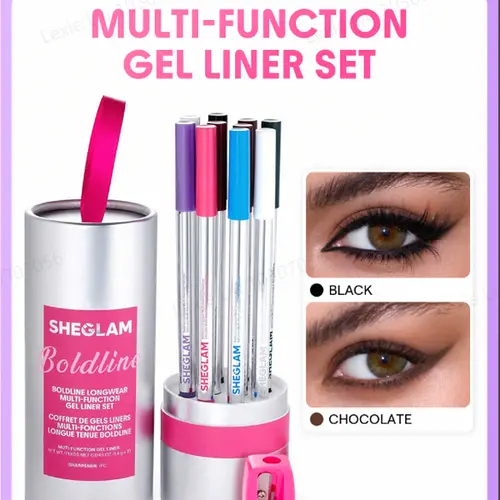 【FREE SHIPPING】SHEGLAM Boldline Longwear Multi-Function Gel Eye Liner Set