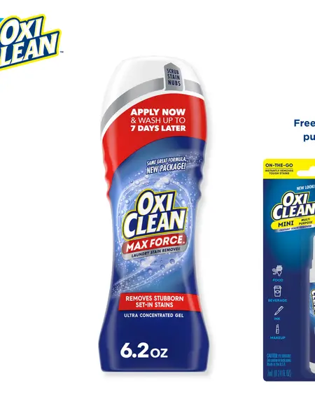 OxiClean Max Force Laundry Stain Remover Gel Stick, 6.2 fl oz