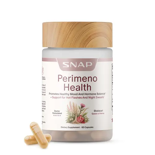 Perimeno Health - Perimenopause Support Capsules - Hormonal Balance & Women’s Vitality - Supports Mood, Energy & Stress - Shatavari + Ashwagandha + Black Cohosh - Antioxidant Support - Skin, Hair & Aging Support - Hot Flash Support - 3rd Party Tested