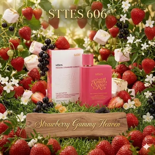 New Sttes Perfume 606# (Pressable Strawberry Gummies) – Eau de Parfum for Women – Richer Scent, Longer Lasting – Strawberry, Marshmallow, Fruit Gummies, Vanilla – Perfumes & Fragrances(100ml / 3.4 fl oz),back to school,sohochic