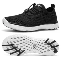 ALEADER Men's XDrain Watershoes - Men's Water Shoes with Lightweight Breathable Quick-Dry Mesh Cloth Upper, 3D Dual Cushion, MD+RB Sole, Flexible All-Day Comfort for Water Activities & City Walk