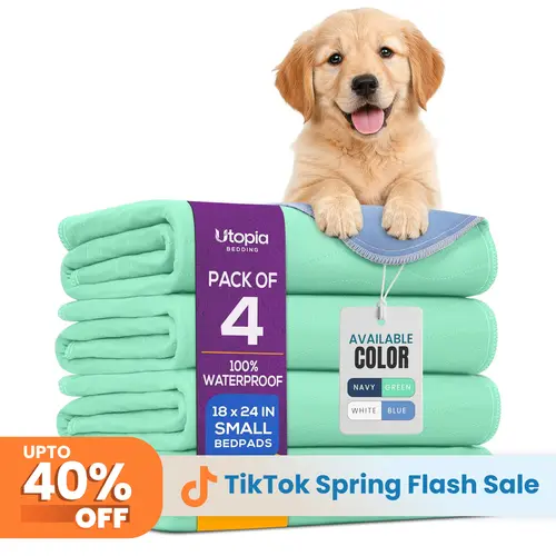 Utopia Bedding Reusable Washable Dog Pee Pads - Waterproof Incontinence Pads for Adults, Child Care Kids, Heavy Absorbency Pet Training Mat for Sofa, Couch