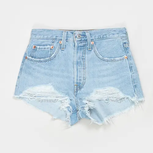 LEVI'S 501 Original Fit Womens Micro Shorts - Ojai Luxor Heat