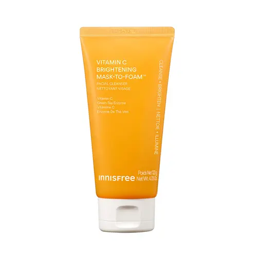 [Innisfree Official] Vitamin C Brightening Mask-To-Foam Facial Cleanser, Daily Facial Cleansing for Radiance & Smooth Skin