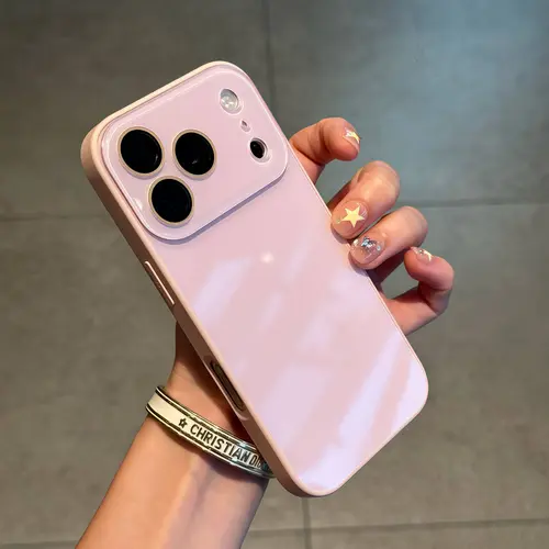 Phone case for iphone 17 16 15 14 13 12 pro max plus,Solid Color Full Camera Lens Protection Compatible with iPhone Case (iPhone 17 Pro Max)