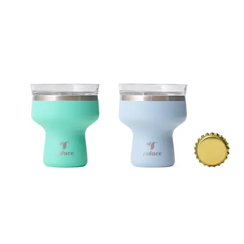 Reduce Salteeny 1.5oz Mini Bar Tool Margarita Salt Shot Tool with Bottle Opener & Removable Sip Lid