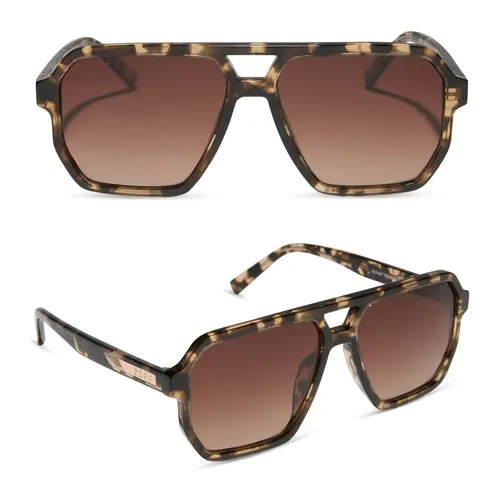 DIFF Cameron Oversized Polarized Navigator Sunglasses for Men and Women