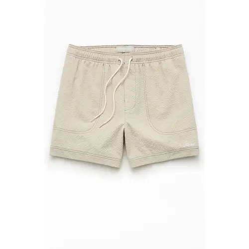 Pacsun Men's Cursive Contrast Stitch 4.5" Swim Trunks