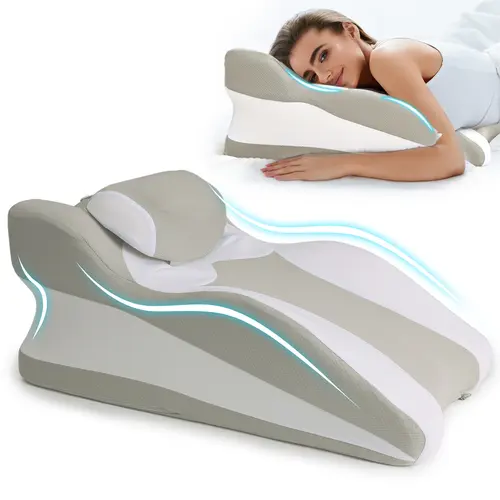 Face-Down Pillow That Makes Scrolling Way Too Comfortable Ergonomic Support for Neck, Arms, and Shoulders Multi use Pillow summerwins, Neck Rest Cushion, Wedge Pillow, Memory Foam,sohochic