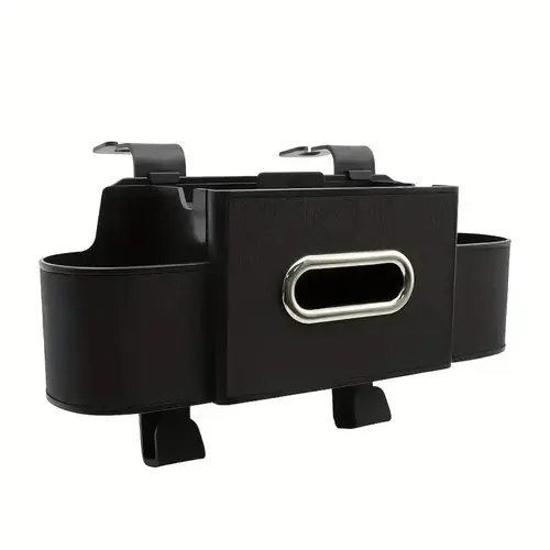 Car Backseat Organizer Storage Box - Fashionable Practical Car Stuff with Cup Holder, Tissue Box, Hook - Ideal for Family Adventures, Road Trips, Car Interior Storage, Cars Accessories,sohochic