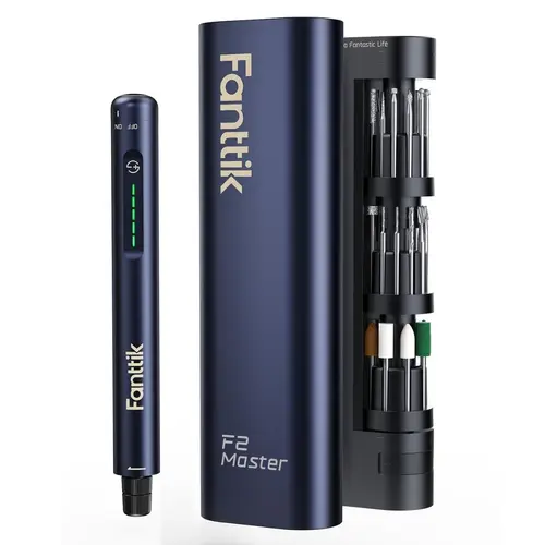 Fanttik F2 Master (LE) Aluminum Mini Cordless Rotary Tool Kit with Revostor Hub, 35 Accessories, Cordless Drill Bits, Batteries, USB-C Charging, 60-Minute Charge, 3D Printing Use, Tools and Gadgets, Father’s Day Gift for Guys,toolupgrade